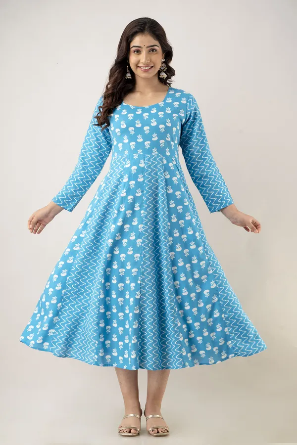 Women_Cotton_And_Rayon_Printed_Anarkali_Kurta_And_Dupatta_Set